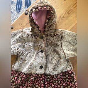 Corky & Company Girls Faux Fur Coat, Size 6X